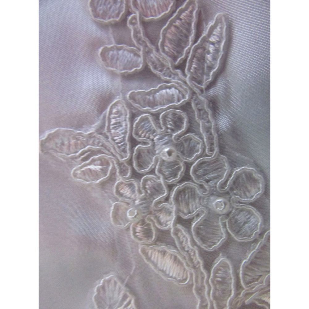 Linea Donatella White Ruffle Bridal Peignoir Robe - Picture 9 of 10